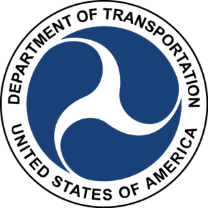 U.S. Department of Transportation DOT badge for FMCSA, FTA, FRA, FAA, and USCG SAP evaluations
