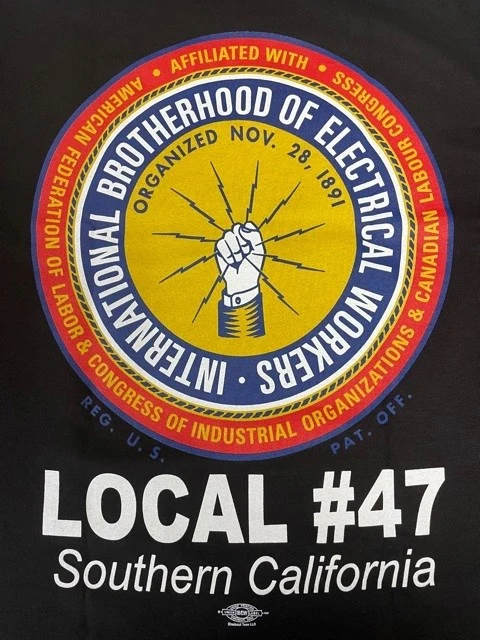 IBEW Local 47 affiliate badge for Southern California non-DOT SAP evaluations